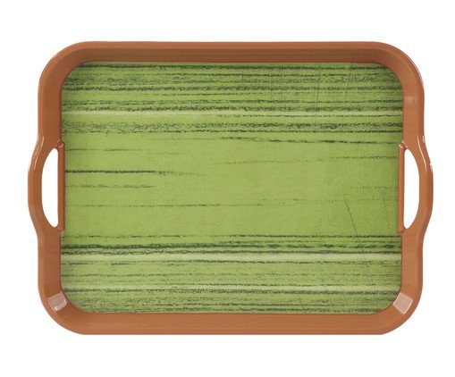 Bandeja de Melamina com Alça Alliz Verde, green | WestwingNow