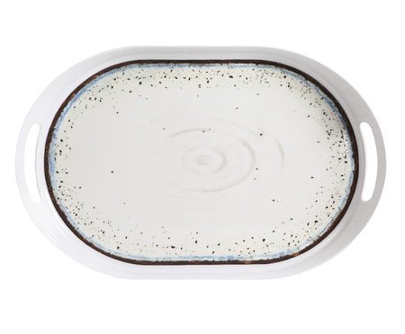 Bandeja de Melamina com Alça Ery Branco | Westwing