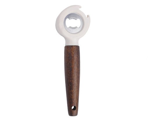 Abridor de Garrafa com Cabo de Madeira Creme, beige | WestwingNow