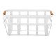 Cesto de Metal com Alça de Bambu Sona Branco, white | WestwingNow