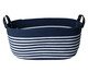 Cesto de Fibra Natural com Algodão Port Azul Safira, blue | WestwingNow