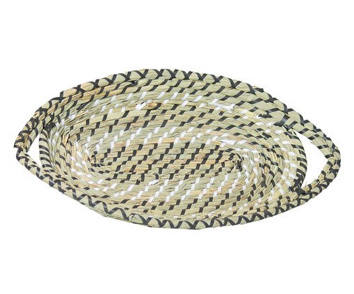 Cesto de Fibra Natural Seagrass cord Preto, black | WestwingNow