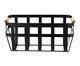 Cesto de Metal com Alça de Bambu Sona Preto, black | WestwingNow