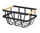 Cesto de Metal com Alça de Bambu Ody Preto, black | WestwingNow