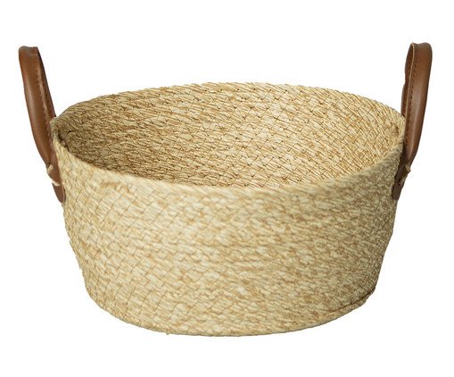 Cesto de Fibra Natural com Alça Pris Bege, beige | WestwingNow