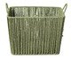 Cesto de Fibra Natural com Alça Alfe Verde Esmeralda, green | WestwingNow