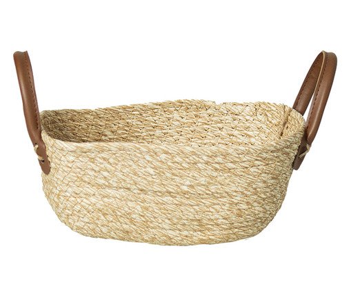 Cesto de Fibra Natural com Alça Tahoe Bege, beige | WestwingNow