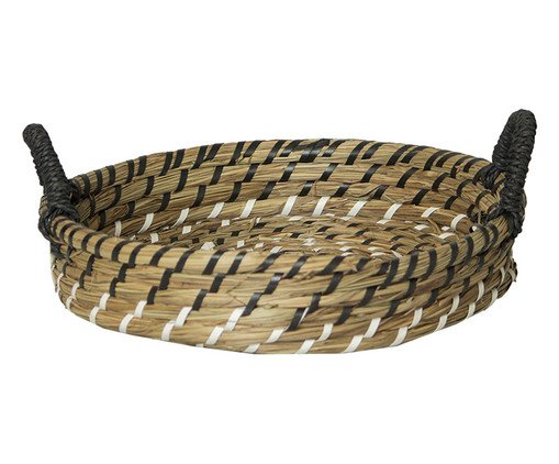 Cesto de Fibra Natural Seagrass Cany Preto, black | WestwingNow