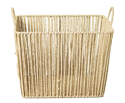 Cesto de Fibra Natural com Alça Alfe Bege, beige | WestwingNow