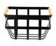 Cesto de Metal com Alça de Bambu Jazz Preto, black | WestwingNow