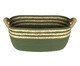Cesto de Fibra Natural com Algodão Duran Verde Esmeralda, green | WestwingNow