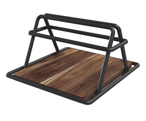 Porta-Guardanapo Firmato Black, Preto | WestwingNow
