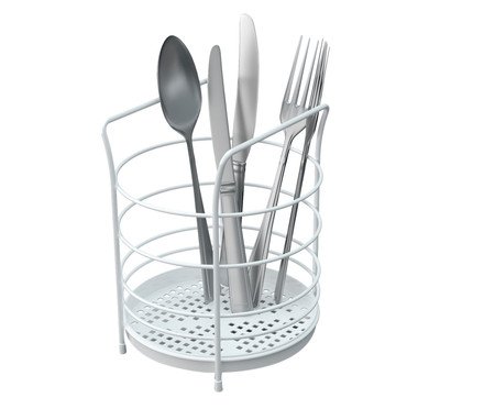 Porta-Talheres Tcheese Round Branco