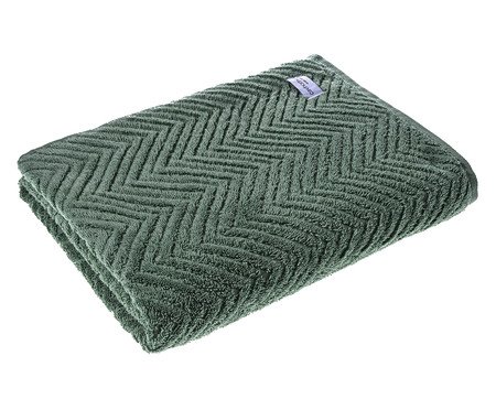 Toalha de Rosto Chevron Verde Cana | Westwing