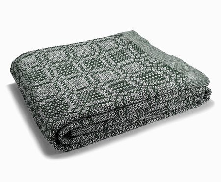 Colcha Ouro Preto Stone Verde - Solteiro | Westwing