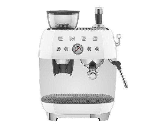 Máquina de Café Expresso Manual com Moedor Embutido Anni 50 Branco, Branco | WestwingNow