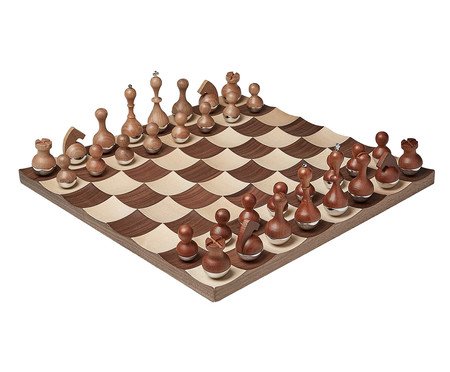 Jogo de Xadrez Myni - Marrom | Westwing