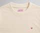 Camiseta Cotton Creme Coração Micro Rosa Pink, Off White | WestwingNow