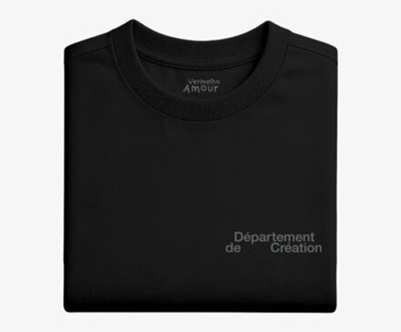 Camiseta Cotton Preto Département de Création Refletivo | Westwing