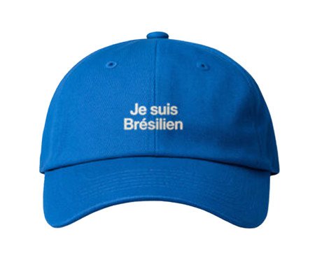 Bone? Dad Hat Je suis Brésilien Branco e Azul Royal | Westwing