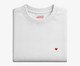 Camiseta Cotton Branco Coração Micro Vermelho, white | WestwingNow
