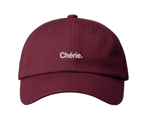 Boné Dad Hat Chérie Branco e Bordô - Único, white | WestwingNow