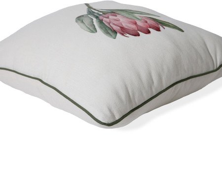 Capa de Almofada Estampada com Cordonê Protea Off-White | Westwing