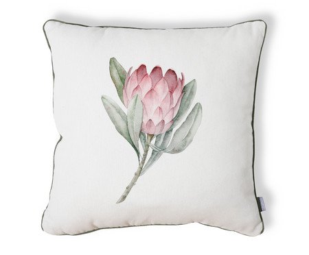 Capa de Almofada Estampada com Cordonê Protea Off-White | Westwing