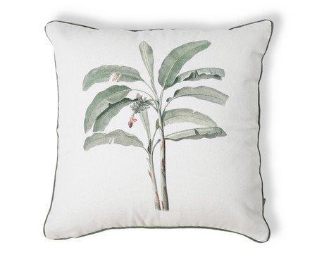 Capa de Almofada Estampada com Cordonê Bananeira Off-White | Westwing