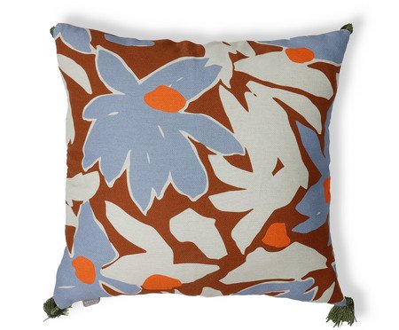 Capa de Almofada Estampada com Tassels Foral Talita Colorida | Westwing