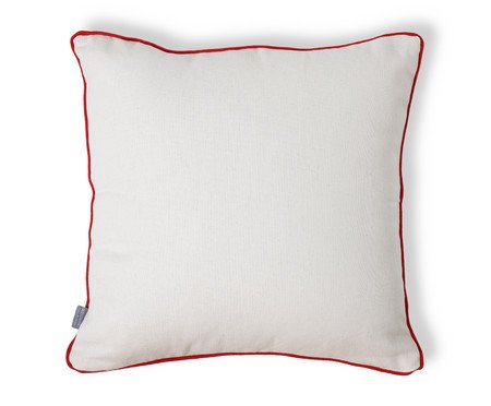 Capa de Almofada Estampada com Cordonê Papagaio Off-White | Westwing