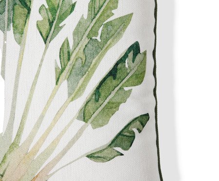 Capa de Almofada Estampada com Cordonê Madagascar Off-White | Westwing