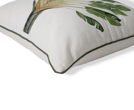 Capa de Almofada Estampada com Cordonê Madagascar Off-White | Westwing