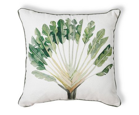 Capa de Almofada Estampada com Cordonê Madagascar Off-White | Westwing