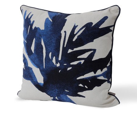 Capa de Almofada Estampada com com Cordonê Dubai Azul Marinho | Westwing