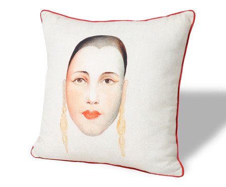 Capa de Almofada Estampada Autoretrato de Tarsila do Amaral | Westwing