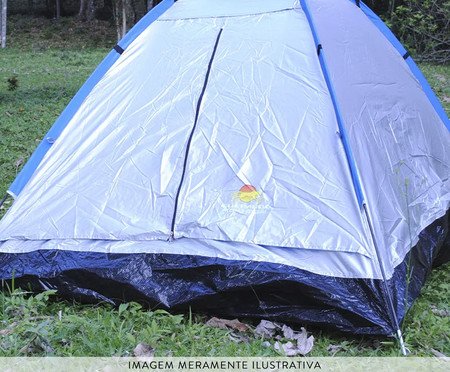 Barraca Atena para 4 Pessoas Prata - 210X130X210cm | Westwing