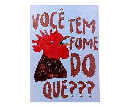 Pôster Galo Com Fome | Westwing