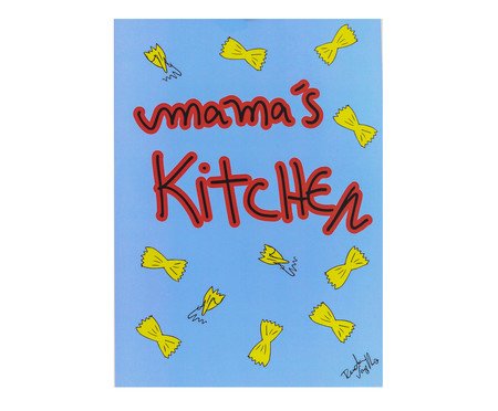 Pôster Mamas Kitchen Azul | Westwing