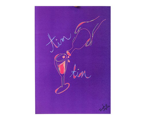 Pôster Tin Tin Roxo, Colorido | WestwingNow
