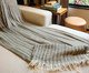 Manta Para Sofá Decorativa - Musgo, Off White | WestwingNow