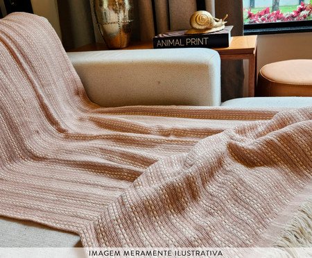 Manta Para Sofá Decorativa - Rosê | Westwing