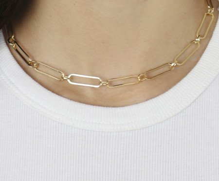 Choker Elos Dourada M | Westwing
