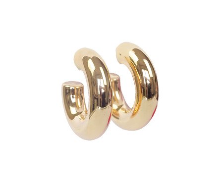 Argola Gg Tubo Dourada | Westwing