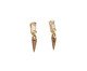 Brinco Zirconia Spike Dourada, Dourado | WestwingNow