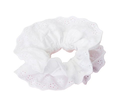 Scrunchie Bordado, Off White | WestwingNow