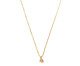 Colar Triangulo Zirconia Rosa e Lilás, Dourado | WestwingNow