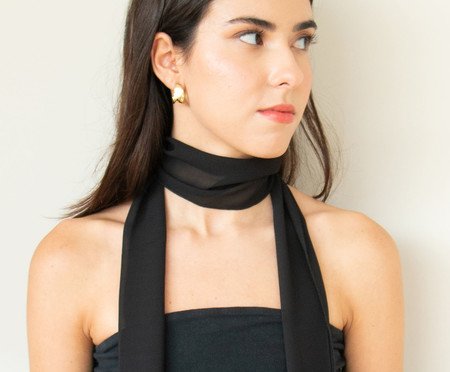 Lenço Slim Preto | Westwing