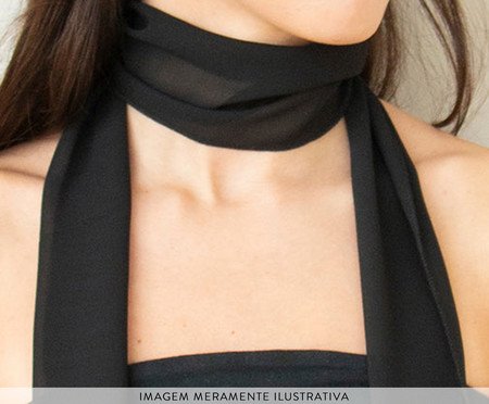 Lenço Slim Preto | Westwing