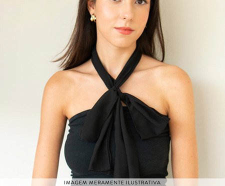 Lenço Slim Preto | Westwing